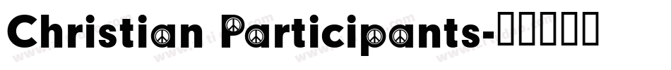 Christian Participants字体转换